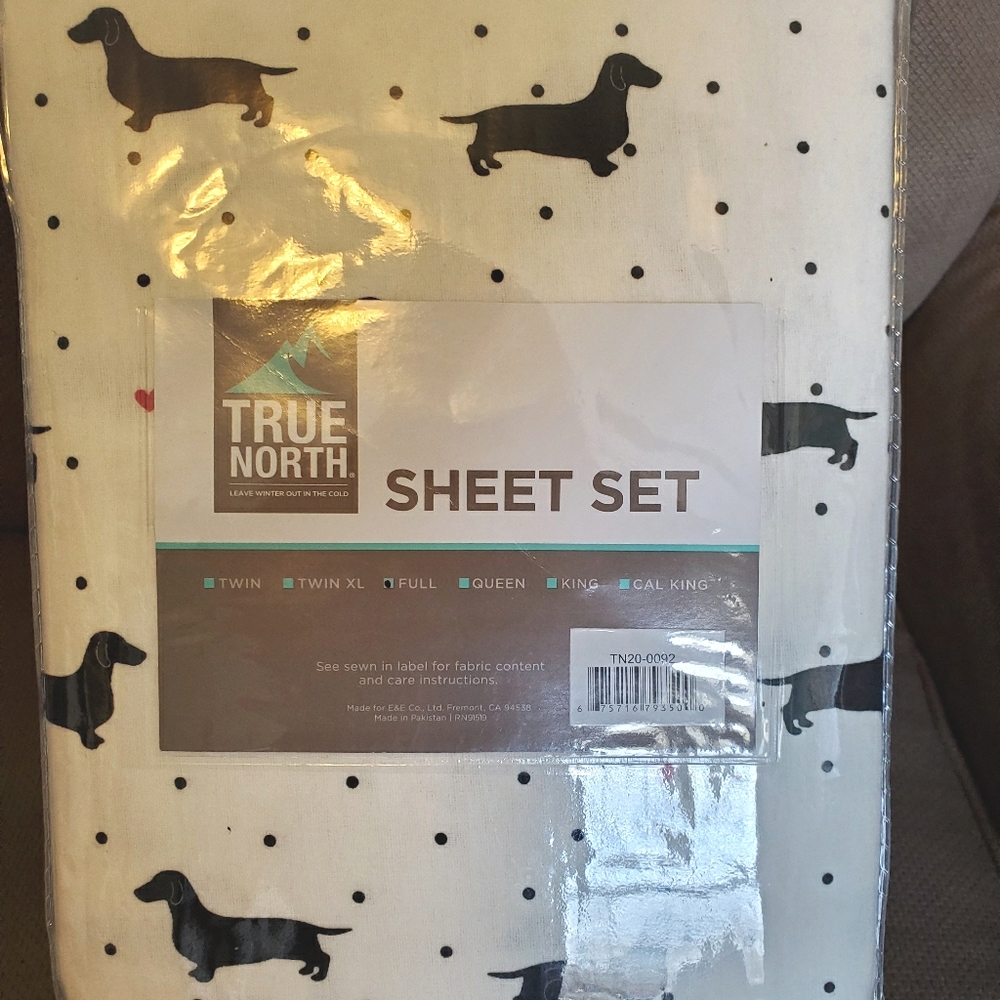 True North Full Size Flannel Sheet Set